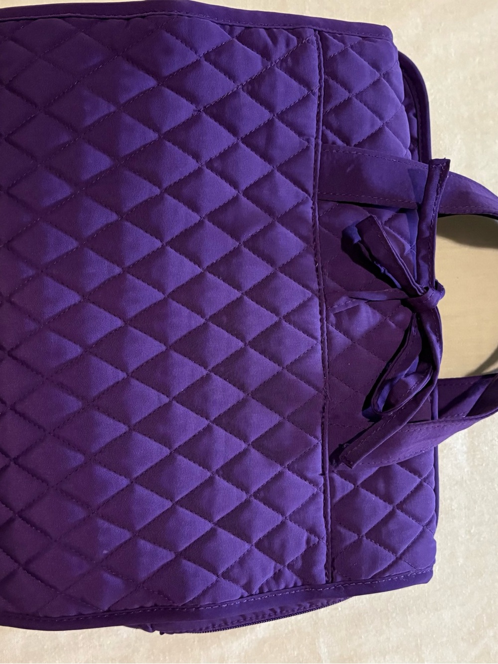 Vera Bradley Toiletry Bag Quilted Purple Women's
